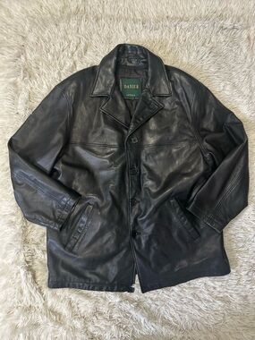 Vintage Danier Men’s Oversized Leather Jacket With Detachable Insulated Lining